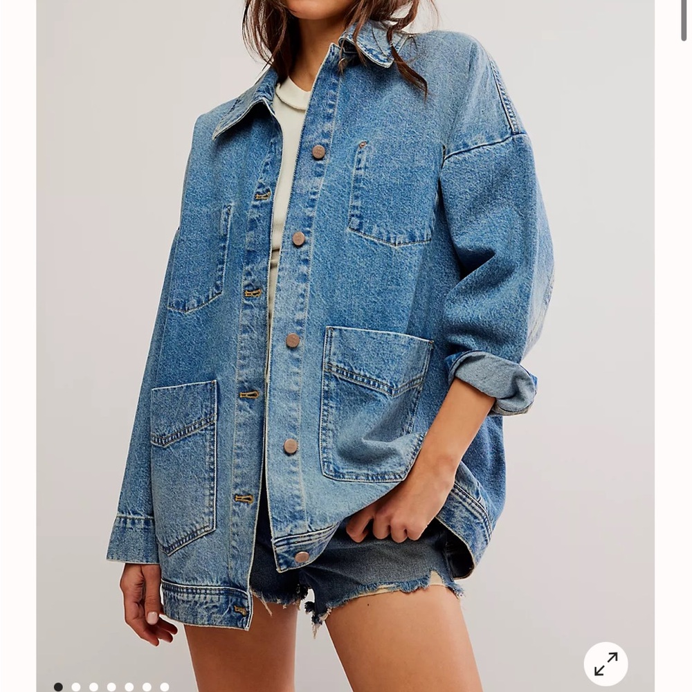 Free People Avery Denim Jacket Medium NWT